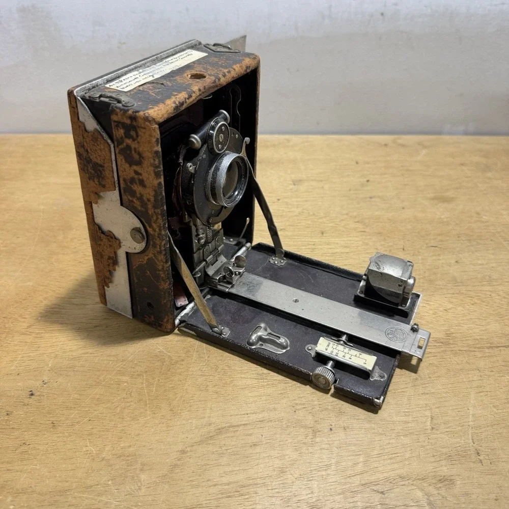 Rochester Optical Premo Sr 4x5 Folding Plate Camera Bausch & Lomb Voigtlander